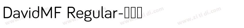 DavidMF Regular字体转换